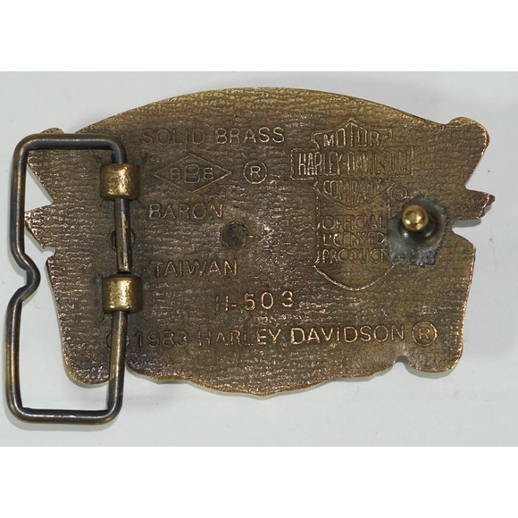 Harley-Davidson Made InThe USA Belt Buckle Vintage - Picture 7 of 8